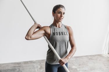 Nobull High-Neck Tank Classic Colors Tanktop Dames Grijs | 194278-TBW