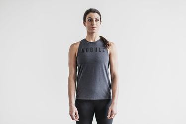 Nobull High-Neck Tank Classic Colors Tanktop Dames Diepgrijs | 345908-XZO
