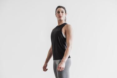 Nobull High-Neck Tank Classic Colors Tanktop Dames Zwart | 867203-ZYI