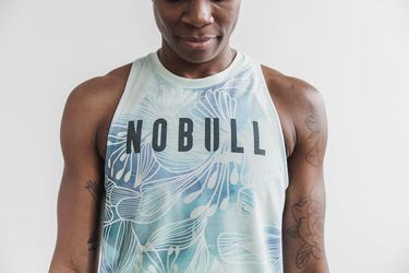 Nobull High-Neck Tank Tanktop Dames Groen | 945023-VES
