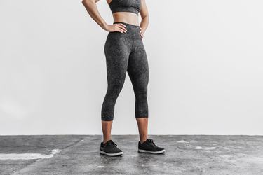 Nobull High-Rise Crop Hardloopbroek Dames Grijs | 517860-VTM
