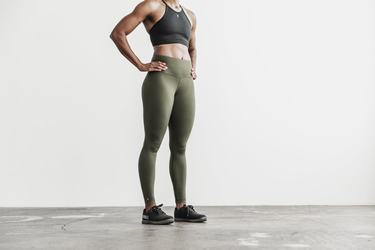 Nobull High-Rise Tight Matte Hardloopbroek Dames Groen | 159203-IAL