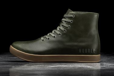 Nobull High-Top Army Trainer Fitness Schoenen Dames Olijfgroen | 813570-HQA