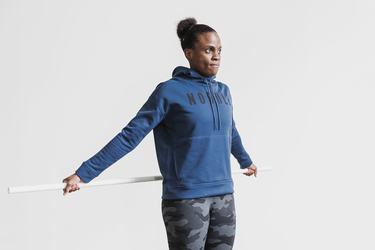 Nobull Hoodie Dames Donkerblauw | 037862-NCR