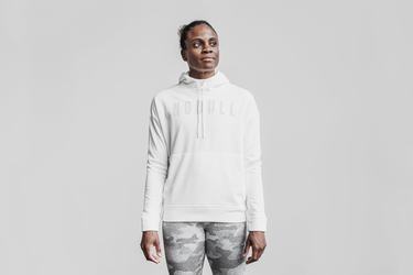 Nobull Hoodie Dames Wit | 175620-ICJ