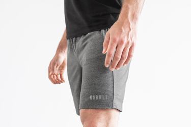 Nobull Knit 8.5" Korte Broek Heren Grijs | 753102-XPO