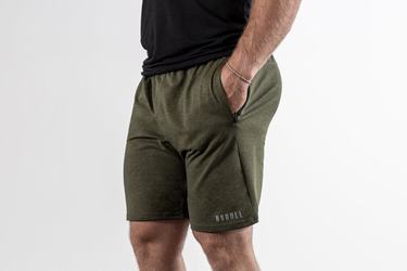 Nobull Knit 8.5" Korte Broek Heren Olijfgroen | 617540-QCD