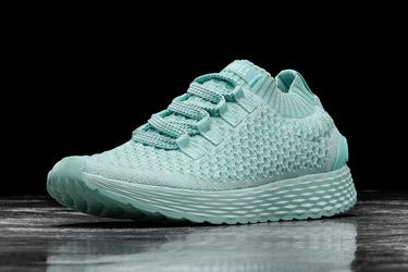 Nobull Knit Runner Loopschoenen Dames Lichtturquoise | 218096-OQC