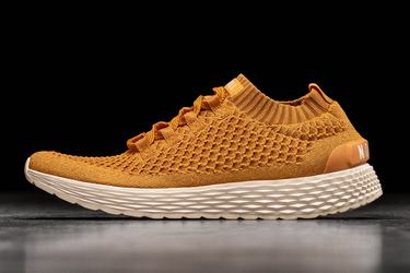 Nobull Knit Runner Loopschoenen Heren Goud | 845793-CEN
