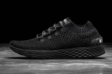 Nobull Knit Runner Loopschoenen Heren Zwart | 692507-WGV