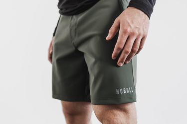 Nobull Lightweight 9" Korte Broek Heren Olijfgroen | 581963-DZK