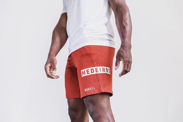 Nobull Lightweight Knit 9" Medeiros Korte Broek Heren Rood | 912756-NCL