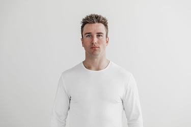 Nobull Lightweight T-Shirt Lange Mouw Heren Wit | 183974-YWX