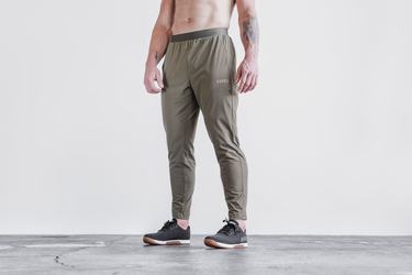 Nobull Lightweight Woven Joggingbroeken Heren Groen | 653028-PVI