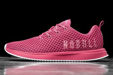 Nobull Mesh Runner Loopschoenen Dames Fuchsie | 718642-MPB