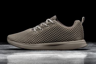 Nobull Mesh Runner Loopschoenen Heren Khaki | 198674-UWR