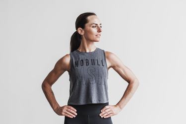 Nobull Muscle Tank (Madison) Tanktop Dames Diepgrijs | 814279-PKA