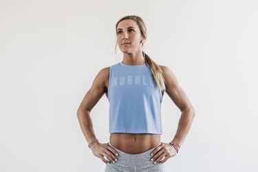 Nobull Muscle Tank Tanktop Dames Blauw | 430517-AHC