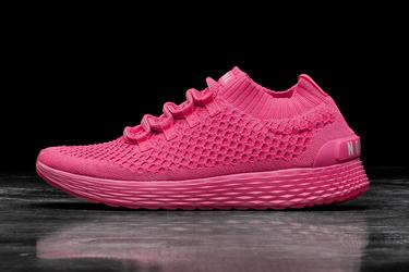 Nobull Neon Knit Runner Loopschoenen Heren Roze | 542379-FCZ