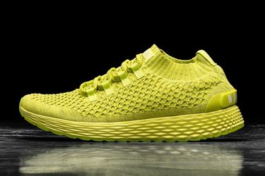 Nobull Neon Knit Runner Loopschoenen Heren Lichtgroen | 570834-EIA