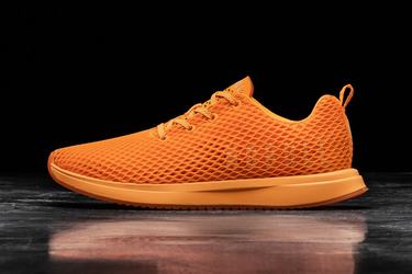 Nobull Neon Mesh Runner Loopschoenen Dames Oranje | 105639-VSX
