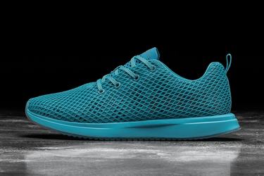 Nobull Neon Mesh Runner Loopschoenen Dames Blauw | 493172-AWU