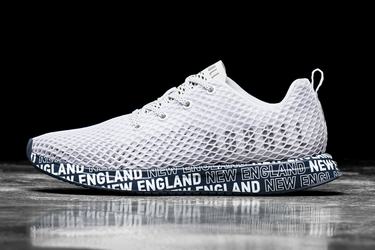 Nobull New England Mesh Runner Loopschoenen Heren Wit Donkerblauw | 304562-CTY