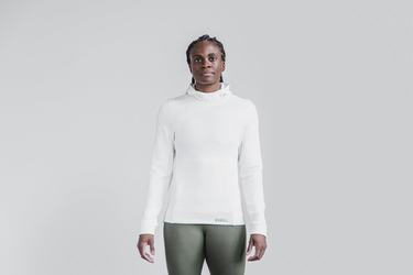 Nobull Performance Hoodie Dames Wit | 683504-VGW