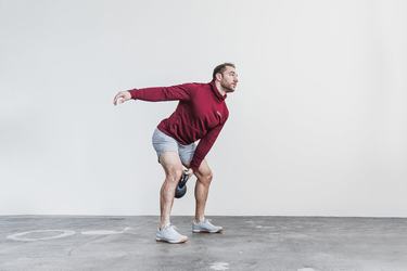 Nobull Performance Hoodie Heren Dieprood | 205716-DHO