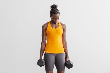 Nobull Racerback Tank Neon Tanktop Dames Oranje | 348069-RJW