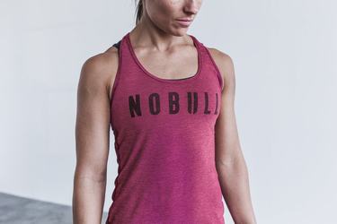Nobull Racerback Tank Tanktop Dames Rood | 910632-VCA