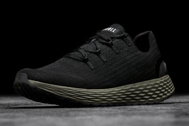 Nobull Ripstop Runner Loopschoenen Dames Zwart Donkergroen | 672398-ZMW