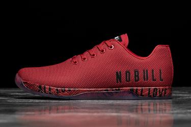 Nobull Superfabric All Love Trainer Fitness Schoenen Heren Rood | 372859-MZC