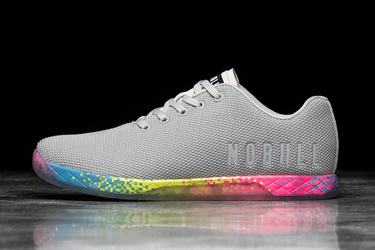 Nobull Superfabric Arctic Neon Trainer Fitness Schoenen Heren Grijs Gekleurd | 108364-JXD