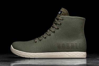 Nobull Superfabric High-Top Army Trainer Fitness Schoenen Heren Wit | 765083-GHJ