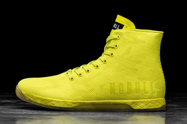 Nobull Superfabric High-Top Neon Trainer Fitness Schoenen Heren Lichtgroen Camo | 386074-ROP