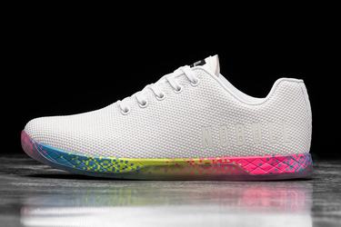 Nobull Superfabric Neon Trainer Fitness Schoenen Heren Wit | 693754-FVJ