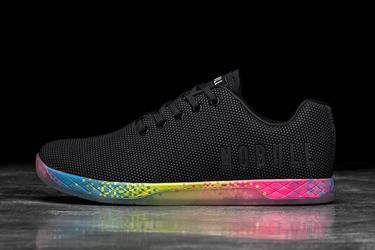 Nobull Superfabric Neon Trainer Fitness Schoenen Heren Zwart | 934025-OTS