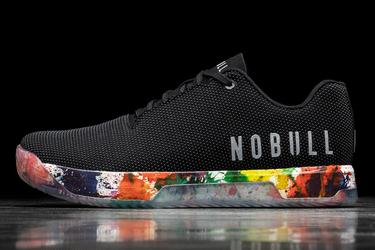 Nobull Superfabric Pride Art Work Trainer Fitness Schoenen Heren Zwart | 689712-NCY
