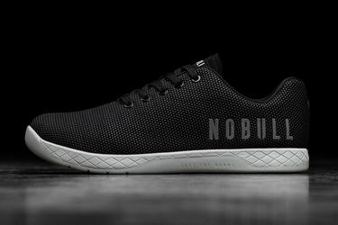 Nobull Superfabric Trainer Fitness Schoenen Dames Zwart Grijs | 562980-YQS