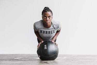 Nobull T-shirts Dames Grijs | 416532-XFT