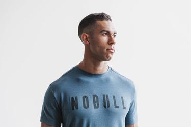 Nobull T-shirts Heren Diepturquoise | 257908-FBR