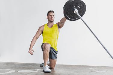 Nobull Tank Neon Tanktop Heren Geel Camo | 927568-KEI