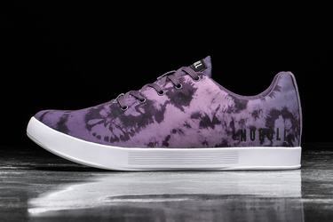 Nobull Tie-Dye Canvas Trainer Fitness Schoenen Heren Paars | 984071-LJC