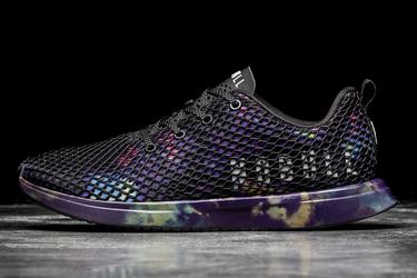 Nobull Tie-Dye Mesh Runner Loopschoenen Dames Paars Zwart | 029718-TMO