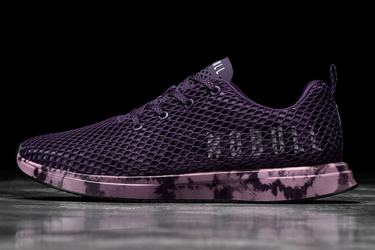 Nobull Tie-Dye Mesh Runner Loopschoenen Dames Donkerpaars | 701936-XGC