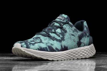 Nobull Tie-Dye Ripstop Runner Loopschoenen Dames Lichtturquoise | 107986-BXS