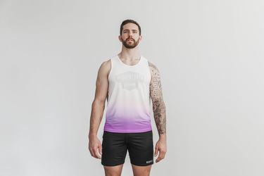 Nobull Wodapalooza Dip-Dye Tank Tanktop Heren Wit | 428597-NAR
