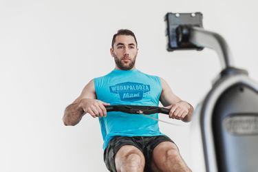Nobull Wodapalooza Mouwloos T-shirts Heren Blauw | 102864-KPM